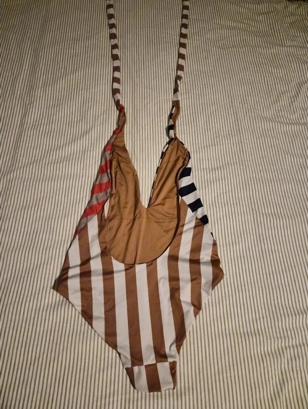 Striped Multicolor One-Piece Swimsuit